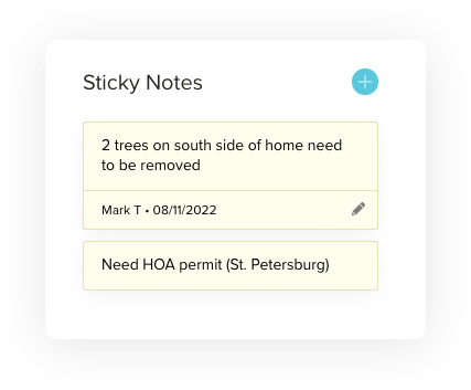 Sticky notes