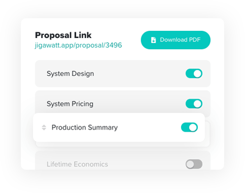 Solar proposal builder